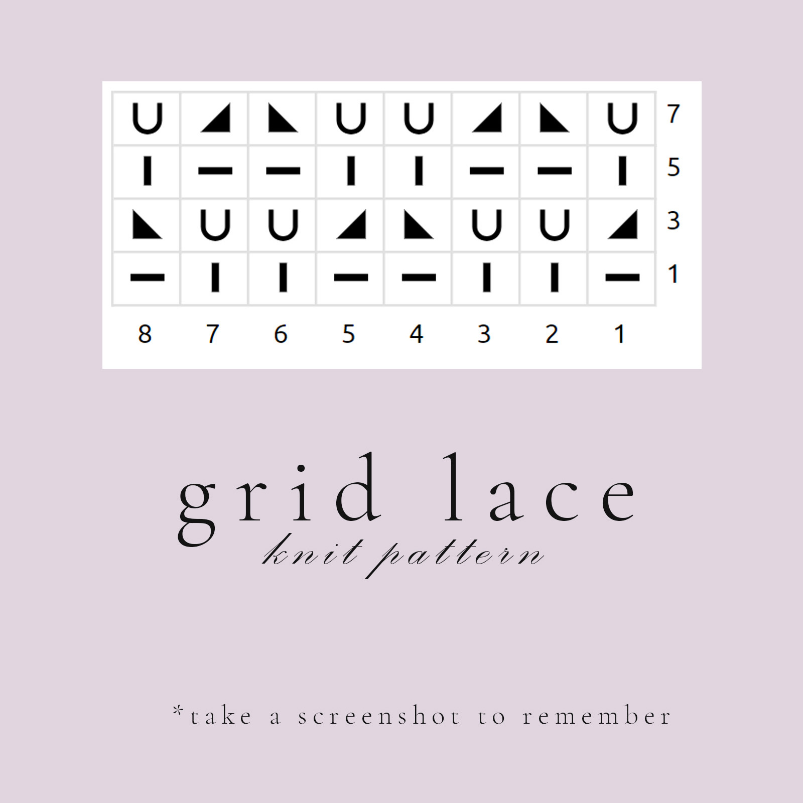 pattern chart