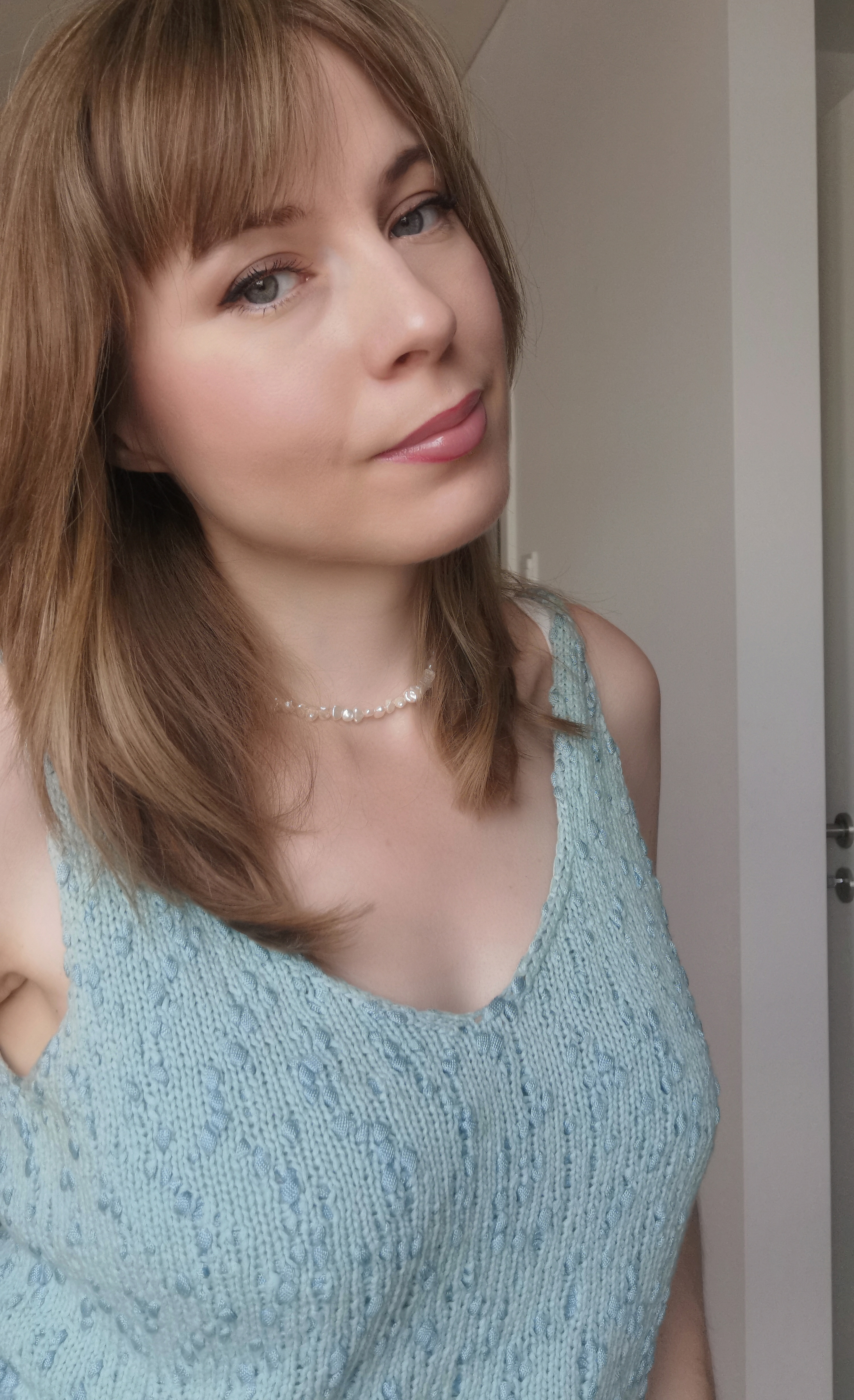 summer top with v-neck