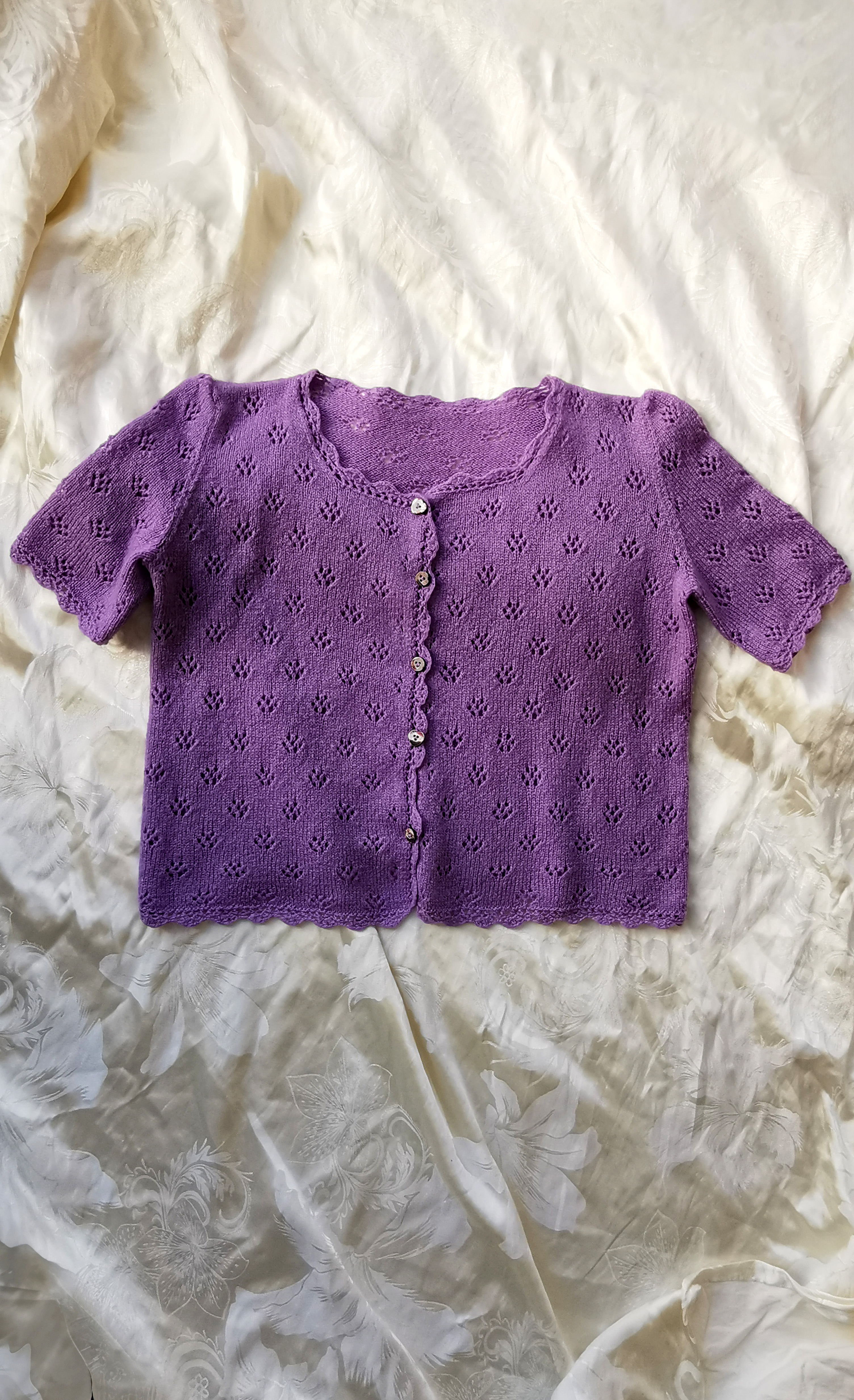Pointelle summer cardi